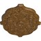 Ekena Millwork Pesaro Ceiling Medallion, Hand-Painted Smokey Topaz Crackle, 36"W x 26"H x 1 1/2"P CM36X26PESTC - alternate 2